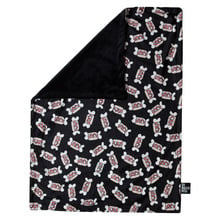 Black Hot Diggity Dog Pet Blanket